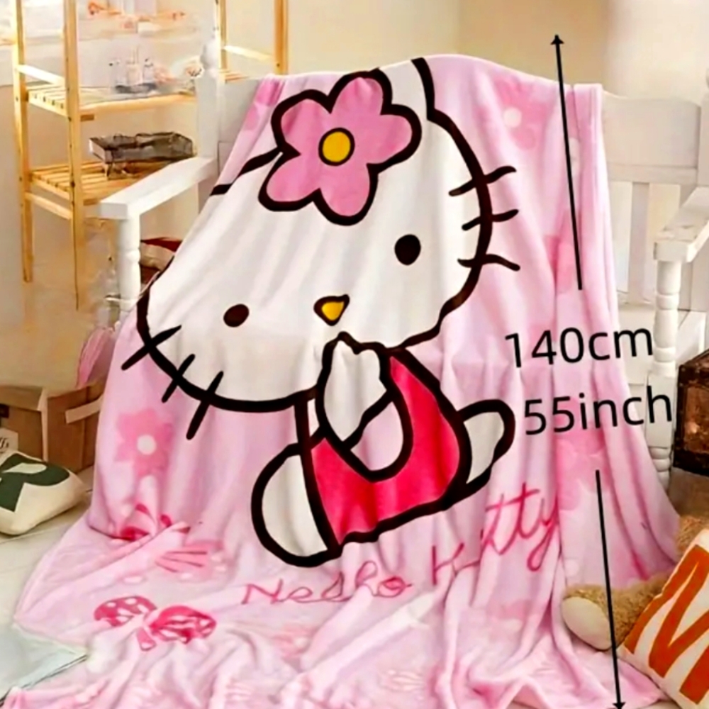 Hello Kitty fuzzy Blanket